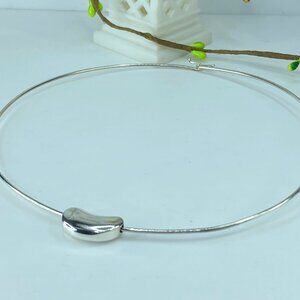 Tiffany & Co. 19.5mm Bean Design Elsa Peretti Wire collar choker 16" JR226